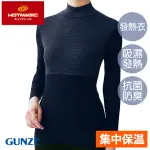 【GUNZE郡是】集中型保暖高領發熱衣-藍(MH9445-NBL)