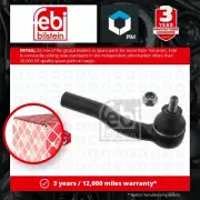 Tie / Track Rod End fits FIAT PALIO 1.9D Right 2001 on Joint 46456660 46745364