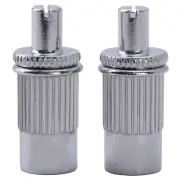 Musiclily Pro 2Pcs Chrome M8 Metric Tune-o-matic Bridge Stud For Les Paul Guitar