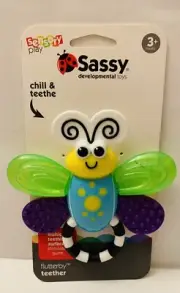 Sassy Flutterby Teether - Chill & Teethe - Stimulates Baby's Gums