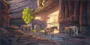 Horse Tile Backsplash Lane Kendrick Southwest Art POV-LKA017
