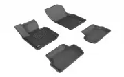 3D MAXpider Custom Fit Kagu Black 1st 2nd Row Floor Liners for MINI Cooper 2 Dr