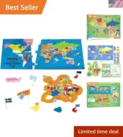 Engaging Mapology World Puzzle with Country Flags - Perfect for Homeschooling