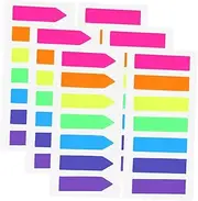 TOGEVAL Pack Fluorescent Reading Strips Erasable Bookmarks for Boys and Girls Adults Portable Sentence Markers Learning Accessory Highlight Strips for Books