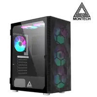 在飛比找momo購物網優惠-【YAMA】MONTECH X3 MESH 黑 電腦機殼(預