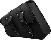 Motorcycle Tool Bag Motorcycle Bag Organizer Luggage Saddlebag Motorcycle Side Bags Storage Multifunctional for Small Carrier Mount Tool Pouch Saddle Bag Motorcycle Black Pu