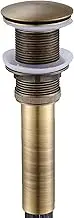 Flybath Sink Drain Antique Brass Bathroom Faucet Large Pop Up Vessel Basin Sink Drain Stopper Without Overflow
