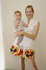 Actress Kelly Rutherford daughter Helena at a fitting wearing Sus- 2010 Photo