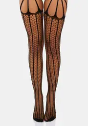 Dramatic As Ever Fishnet Tights