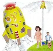 Outdoor Water Sprinkler Toys for Kids, Summer Water Rocket Sprinkler Launch Toys