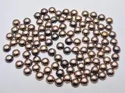 1000 Metallic Bronze Flatback Round Tiny Half Pearl 5mm Nail Art Craft