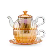 Valentina Glass Tea For One Peach