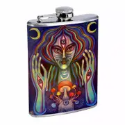 Spirit Life Em1 Flask 8oz Stainless Steel Hip Drinking Whiskey