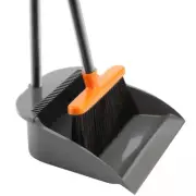 Long Handle Broom with Upright Standing Dustpan Combo for Office Home Kitchen...