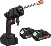 High Pressure Wireless Cordless Car Washer Gun W/Hose&88V Battery Spray Cleaner