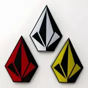 VOLCOM STICKER 8 Inch XL Volcom Team Stickers 3 PACK Lost Slater Skateboard Fcs