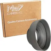 MaD Cameras 58mm Collapsible Rubber Lens Hood Ideal For Canon DSLR Cameras - Screw On – Circular