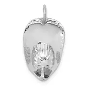 14k White Gold 14k White Gold 3-D Large Fireman's Hat Charm
