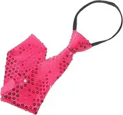 [Totority] Pre-tied Red Bow Tie Sequins Elegant Neckwear for Men Women for Festivals Seasonal Events and Shows