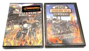 America's Greatest Motorcycle Rallies & Hog Heaven River Run Wild DVD 2-Lot New