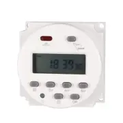 Panel Mount DC 24V Digital LCD Power Programmable Timer Switch Relay 16A