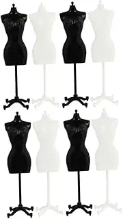 ULDIGI Sturdy Mini Mannequin Support for Dress Makers 8pcs Plastic Doll Clothes Display Edges