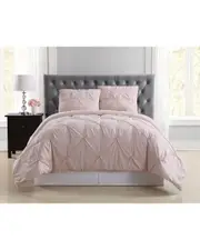 Truly Soft Pleated Comforter Set with Removeable Cover