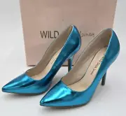 Wild Diva Lovisa-01 Turquois Pump High Heel Shoes