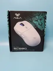 New Damaged Box AULA SC580 Wireless Gaming Mouse, Tri-Mode 2.4G/BT5.0/USB-C