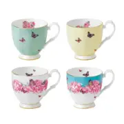 Royal Albert Miranda Kerr for Set of 4 Vintage Mugs 9.1X8.9X9.1cm