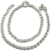 [Generic] 925 Sterling Silver Light Weight Anklet/Silver Payal