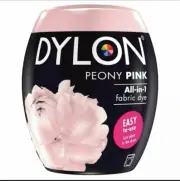 Dylon Machine Washing Fabric & Clothes Dye Pod 350g Powder Peony Pink Shade