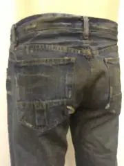 SLAB by Rick Owens MKD2001 Jeans Vintage Straight Leg Blue New HOGS faded denim