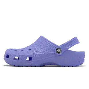 【Crocs】涼拖鞋 Classic Crocskin Clog 男女鞋 紫 月光紫色 鱷魚紋 克駱格 卡駱馳(2068735Q6)