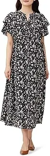 NATURAL BEAUTY BASIC(ナチュラルビューティーベーシック) Women's Casual Dress, Mini Flower Ruffle Sleeve Dress, Insert, Cro-Base