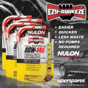 4 x 1L Nulon EZY-SQUEEZE Full SYN80W140 HD Gearbox Limited Slip Differential Oil