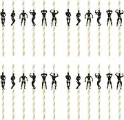 jojofuny Bachelorette Party Decorations Straws I 24 Pack Stripper Pole Dancer Straw I Bridal Shower Supplies Crazy Silly Party Straws Drinking Favors Striper Games