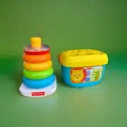 New Fisher Price Baby's FIRST BLOCKS & ROCK A STACK rings toy 6m+