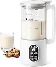 8 in 1 Nut Milk Maker, Almond Milk Maker,40oz （1200ML）Automatic Soy Milk Maker for Homemade Oat, Coconut, Soy, Plant Based Milks with Delay Start/Keep Warm/Boil Water