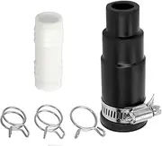 Dishwasher Drain Hose Adapter - Compatible with Insinkerator Garbage Disposals - 1 Inlet Connector, 1 Hose Clamp and 3 Spring Clamps (1 Set)