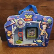 Disney Pixar Toy Story Watch & Desk Clock In Tin Buzz Woody Hamm Alien Vtg