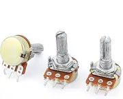 Aexit (Potentiometer) Pcs 10K Ohm Terminals Dial Rotary Audio Single Linear (69ry496qf511) Taper Potentiometer