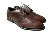 Allen Edmonds “Greene Street" Wingtip Blucher Mahogany Made in USA 11.5 3E