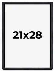 21x28 Shadow Box Frame Black | 1 Inches Deep Real Wood Farmhouse Shadowbox Displ