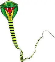 Green Snake Kite for Kids Adults, 8 Meters Long Kites, Easy to Fly Kites for Boys Girls Beginner, Flying Toys for Beach Park Outdoor Fun, 295ft Kite String