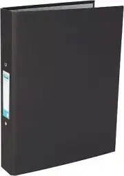 Elba A4 Paper on Board 2-Ring Binder - Black Pack of 10