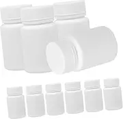 Baluue Sealed Vial Empty Bottles for Home Office Travel 20pcs 50ml Juice Bottle Screw Cap Box for Medication
