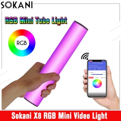 SOKANI X8 RGB Led Video Light Stick Handheld CTT 3000mAh APP Control Lighting