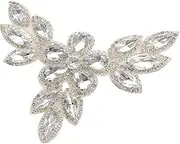 JEWEDECO DIY Rhinestone Clothing Patch for Repair Beaded Applique for Shoes Garments Stylish Decor for Fashion Upgrades
