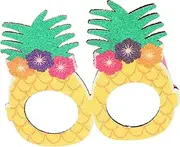 [GLSTOY] Hawaiian Glasses Hawaiian Party Supplies Aunglasses Glasses Frame Tropical Fancy Dress Prop Hawaii Prop Glasses Luau Party Glasses Party Photo Props Hawaiian Photo Prop Greet